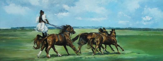 festmények, lovas festmény