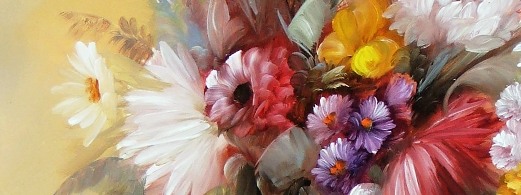 virág csendélet festmények